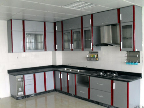 tu bep nhom kinh1 - Tủ bếp nhôm kính treo tường